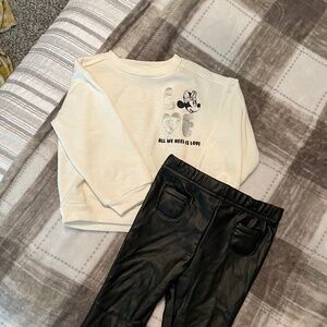 Minnie Mouse outfit for toddler girl